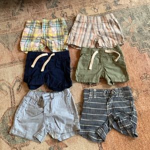 Baby boy shorts 0-3 months (6 pair) EUC